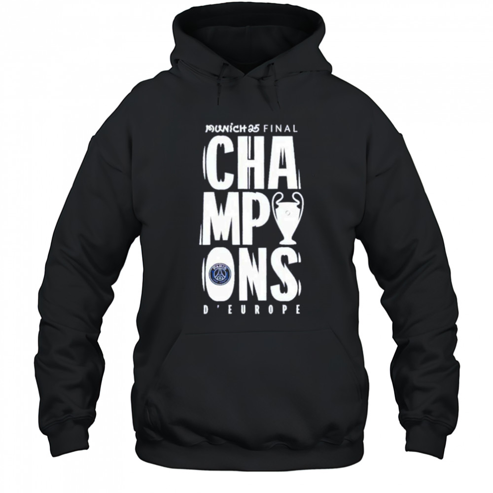 Munich 25 Final PSG UCL Champions 2025 Large Graphic T-Shirt Hoodie