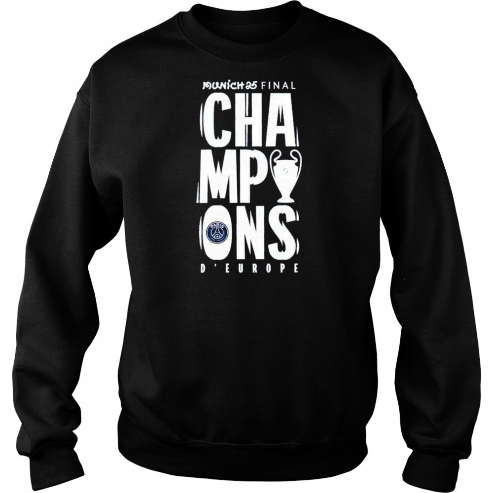 Munich 25 Final PSG UCL Champions 2025 Large Graphic T-Shirt Hoodie