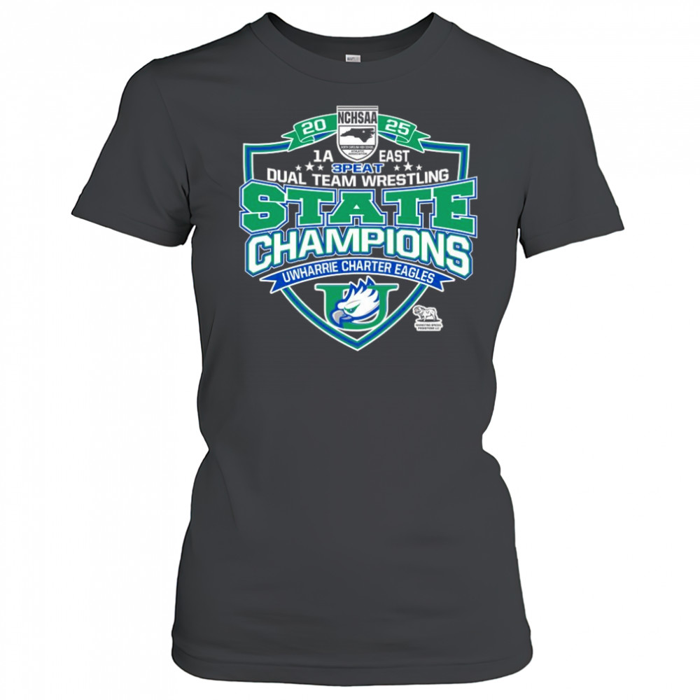 NCHSAA 1A East 3 Peat Dual Team Wrestling Champions Uwharrie Charter Eagles Shirt Women's T-shirt