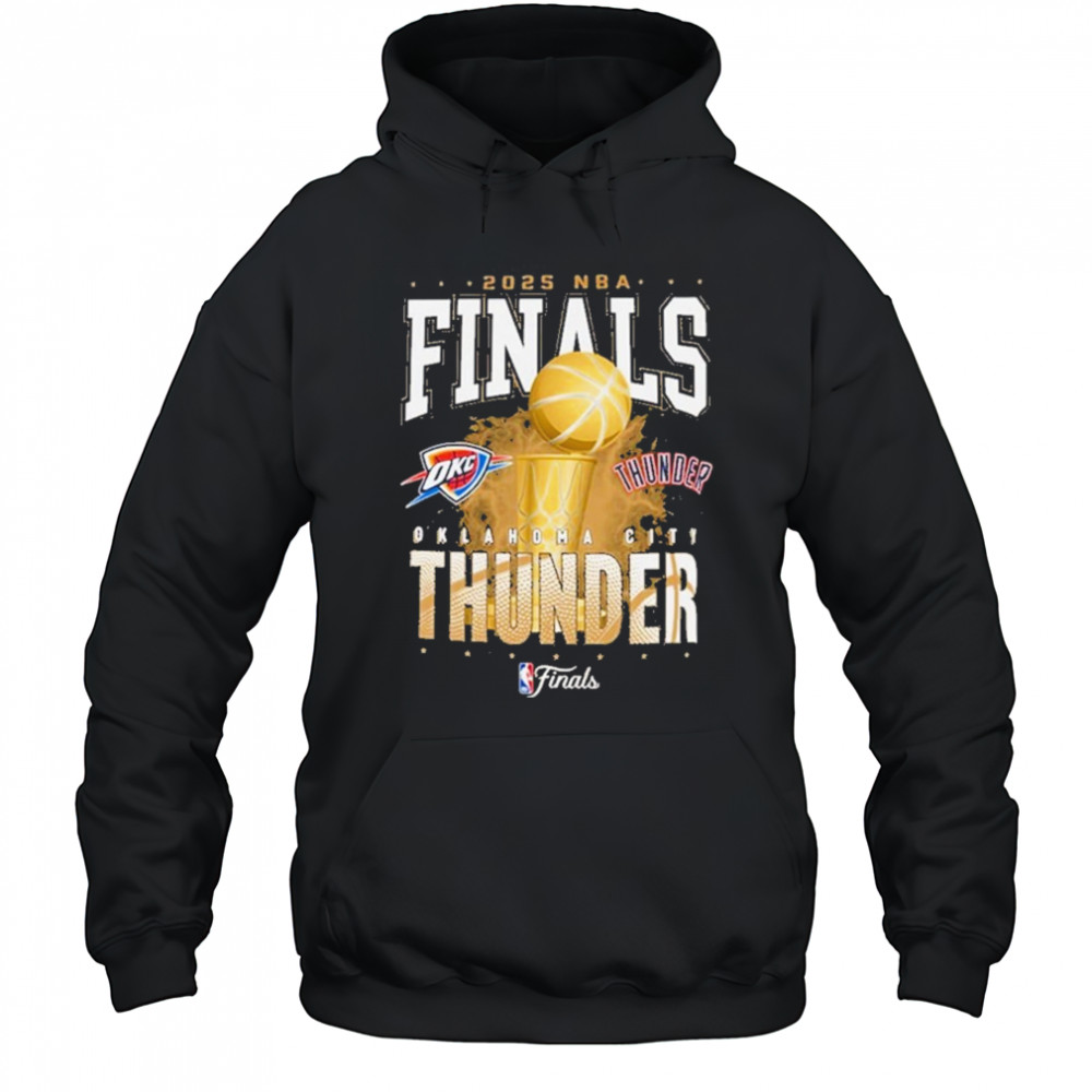 New Era Oklahoma City Thunder Black 2025 Finals Participant shirt Hoodie