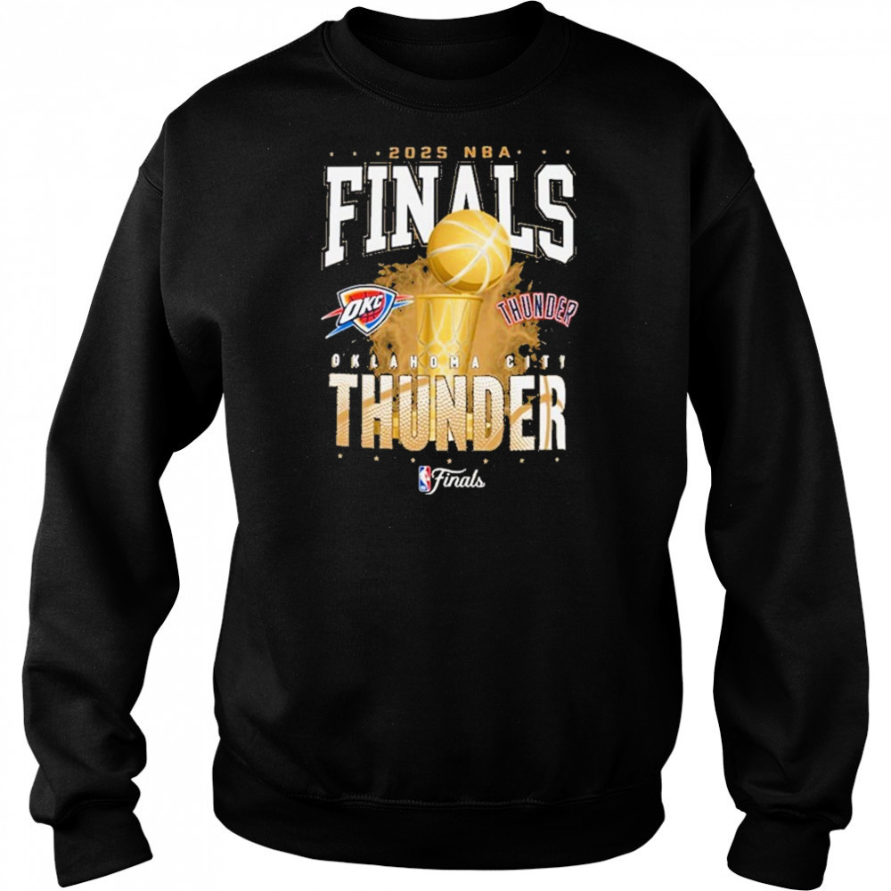 New Era Oklahoma City Thunder Black 2025 Finals Participant shirt Hoodie