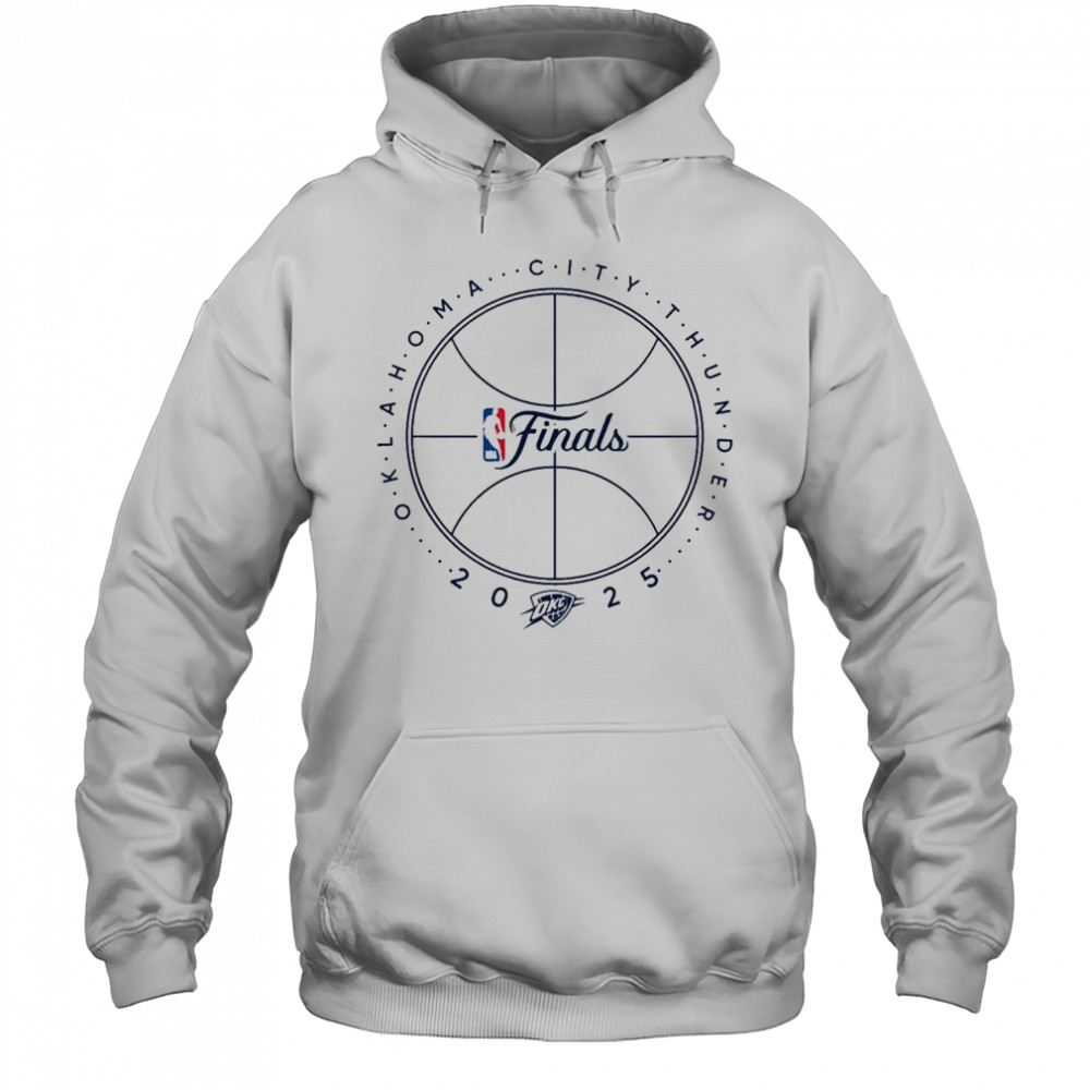 OKC THUNDER 2025 NBA FINALS BASKETBALL OUTLINE T-SHIRT Hoodie