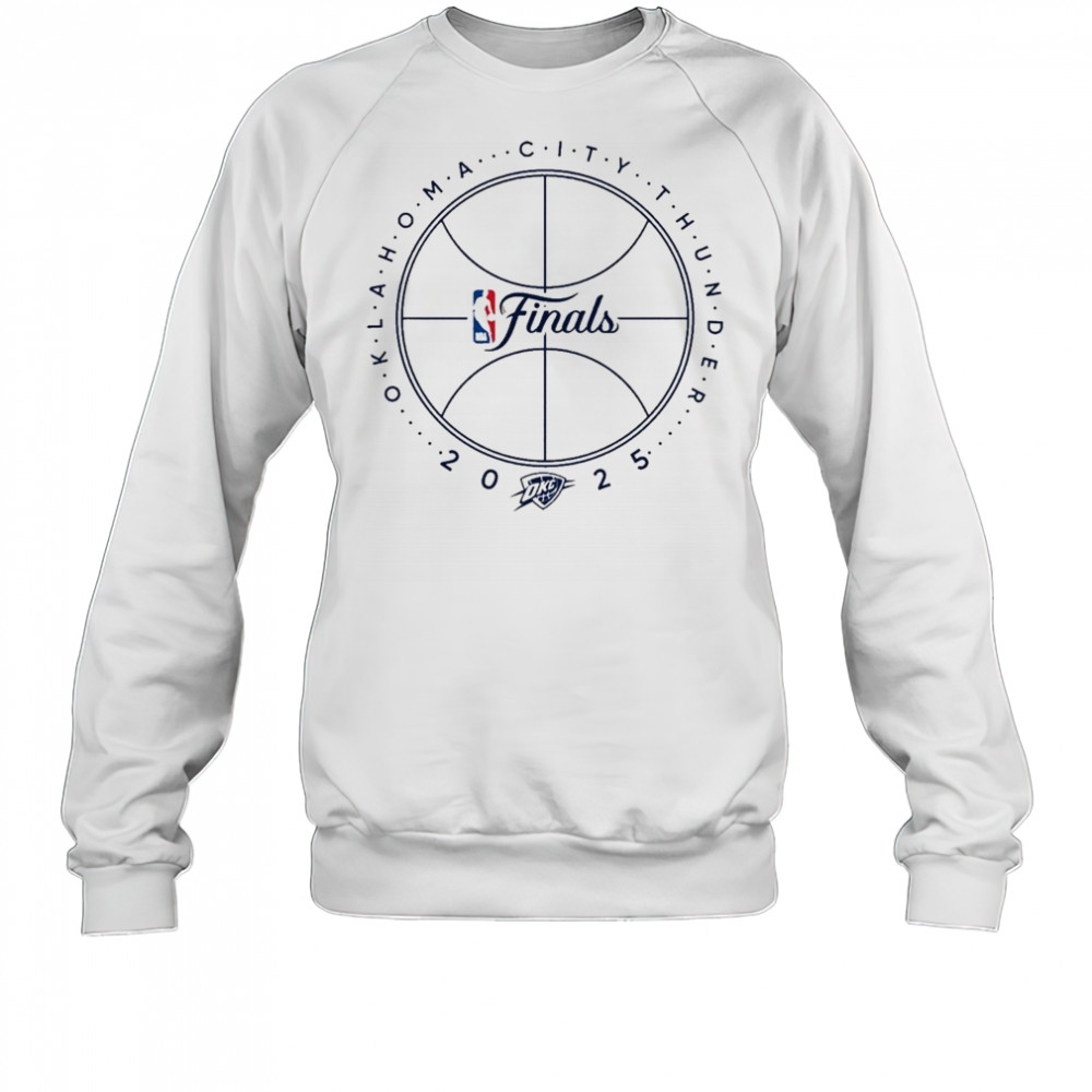 OKC THUNDER 2025 NBA FINALS BASKETBALL OUTLINE T-SHIRT Sweatshirt