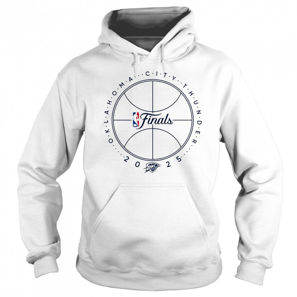 OKC THUNDER 2025 NBA FINALS BASKETBALL OUTLINE T-SHIRT Sweatshirt