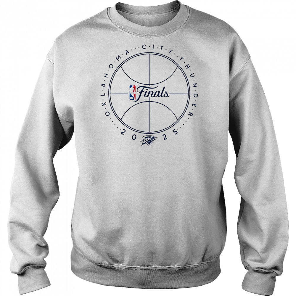 OKC THUNDER 2025 NBA FINALS BASKETBALL OUTLINE T-SHIRT Hoodie