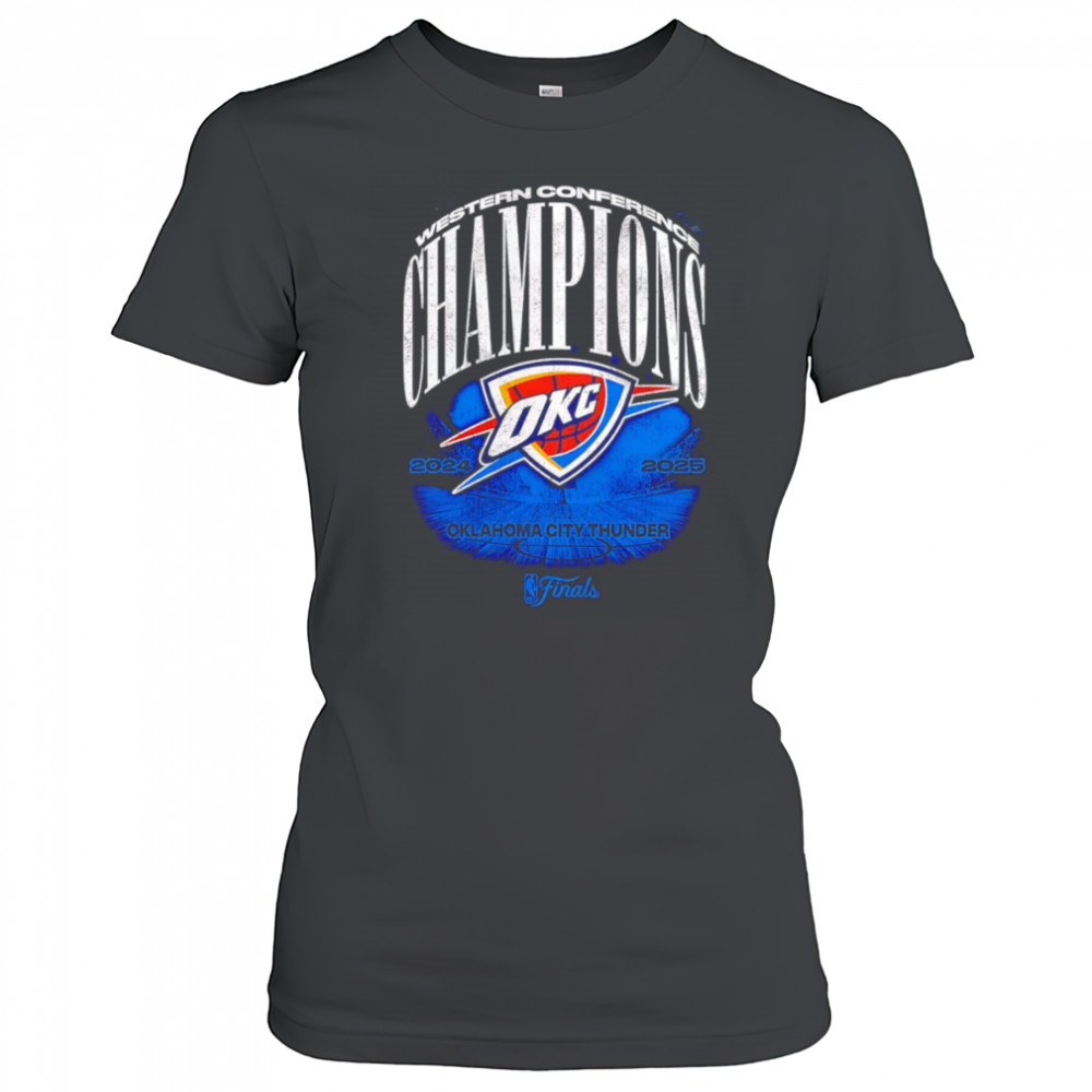 Oklahoma City Thunder 2025 Western Conference Champions Box Out shirt Women's T-shirt