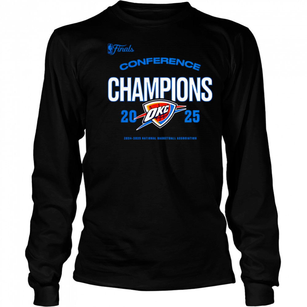Oklahoma City Thunder 2025 Western Conference Champions shirt Long Sleeved