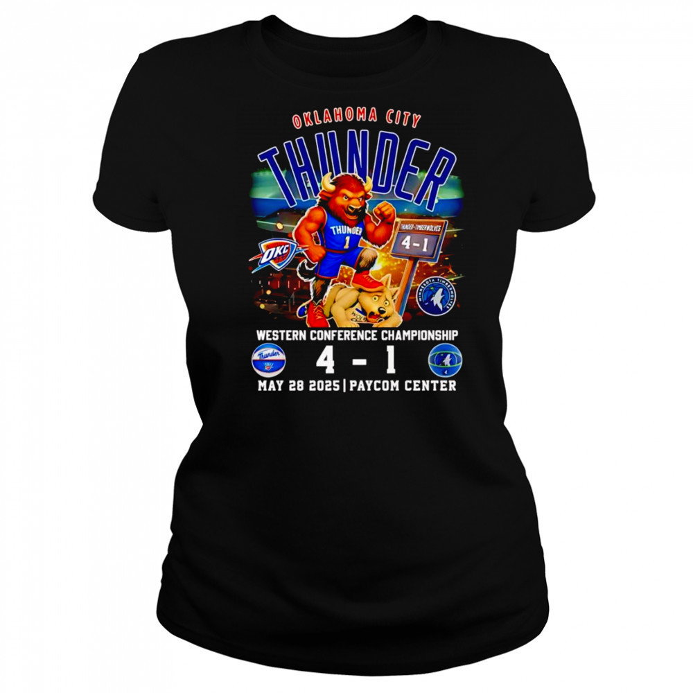 Oklahoma City Thunder Western Conference Championship mascot shirt Women's T-shirt