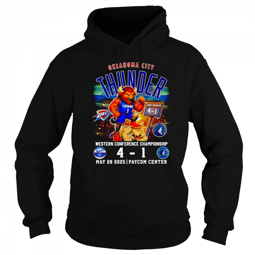 Oklahoma City Thunder Western Conference Championship mascot shirt Sweatshirt