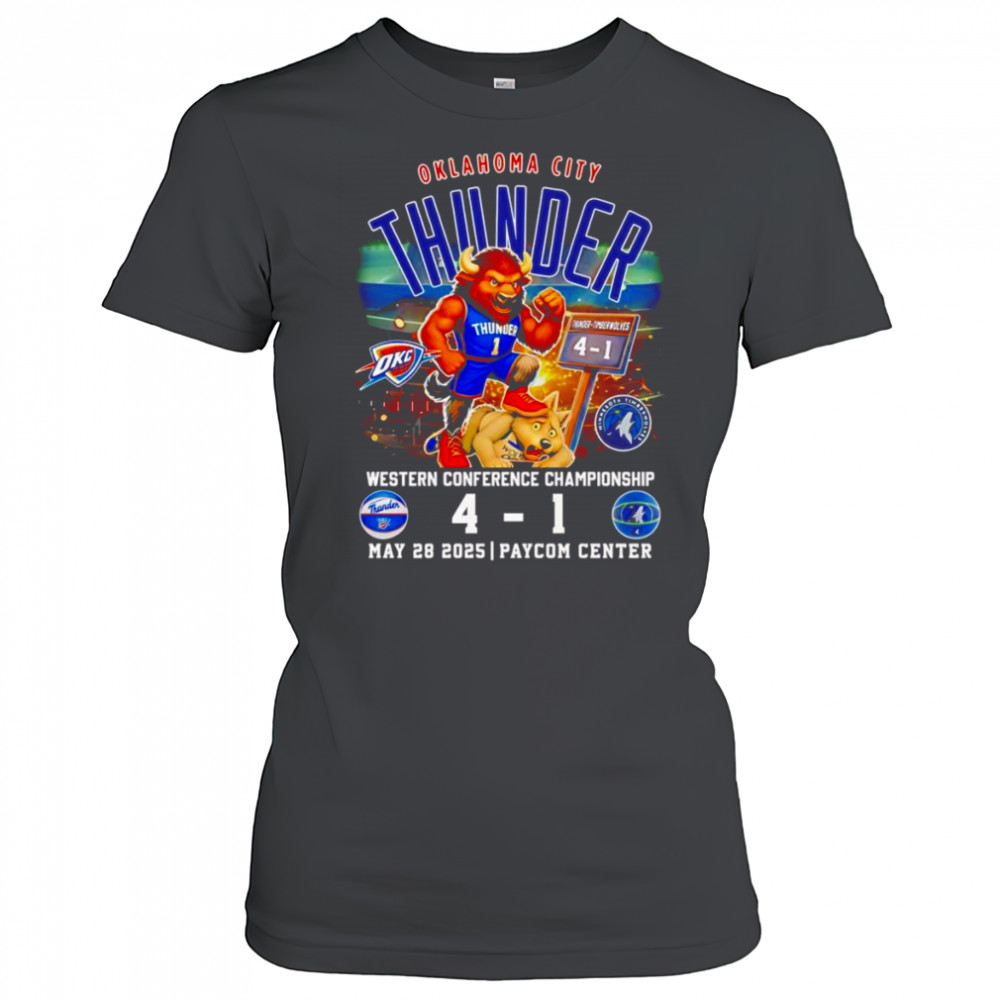 Oklahoma City Thunder Western Conference Championship mascot shirt Women's T-shirt