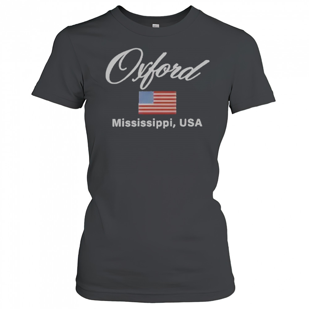 Ole Miss Oxford Vintage Flag Embroidered T-Shirt Women's T-shirt