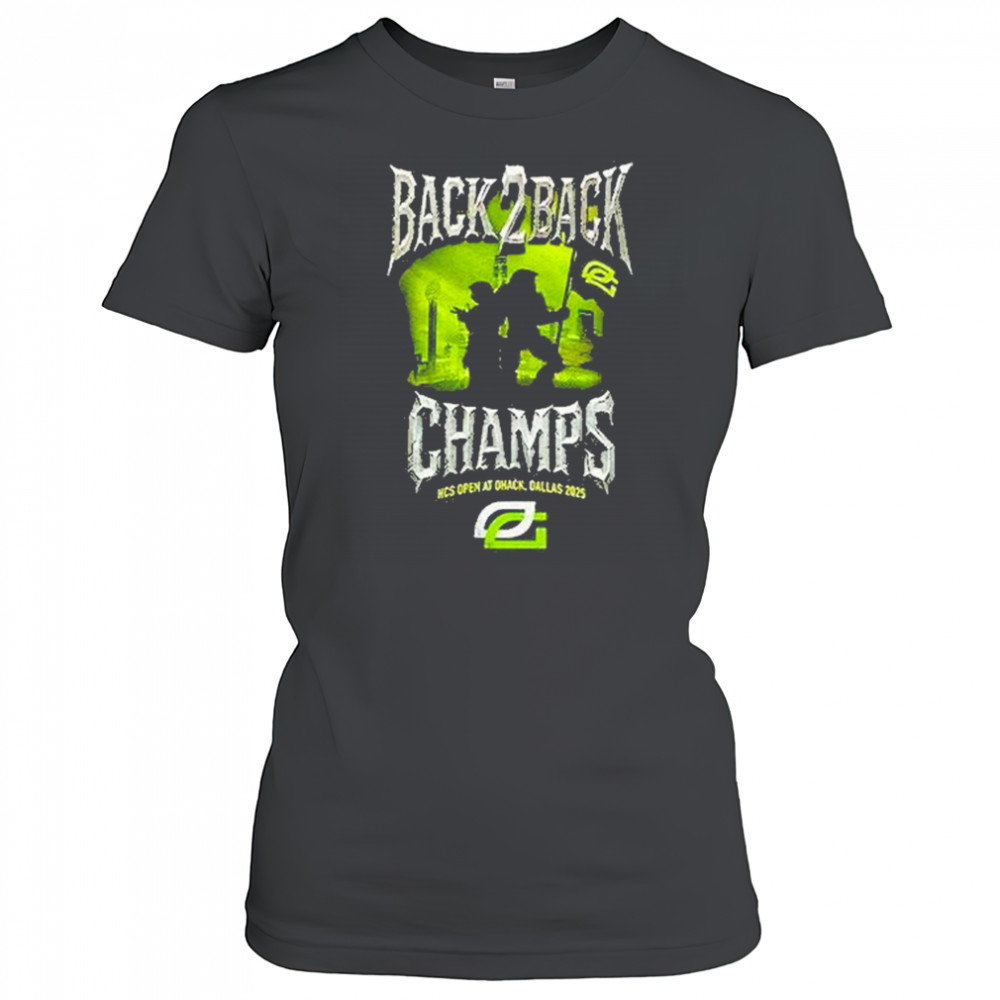 Optic Gaming Back 2 Back Champs Hcs Open At Dhack Dallas 2025 Shirt Women's T-shirt