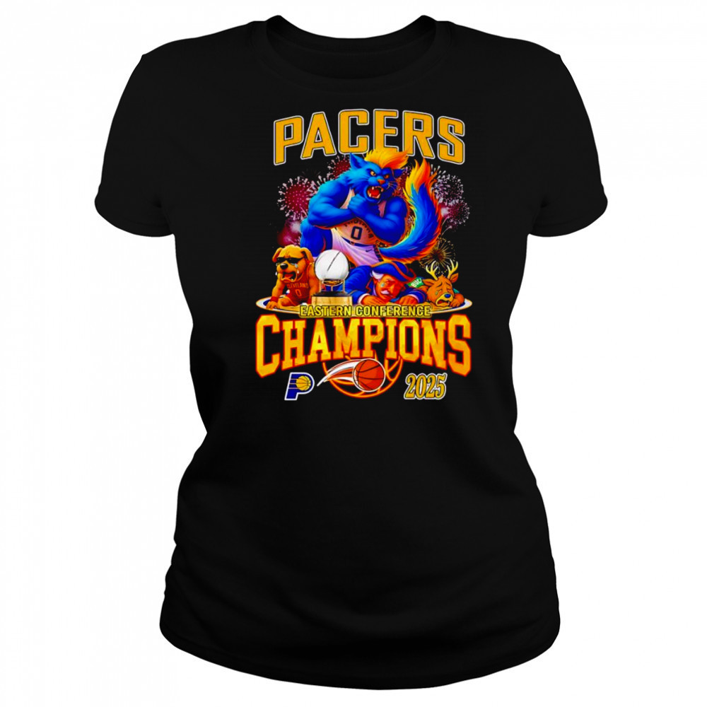 Pacers Eastern Conference Champions 2025 mascot shirt Women's T-shirt