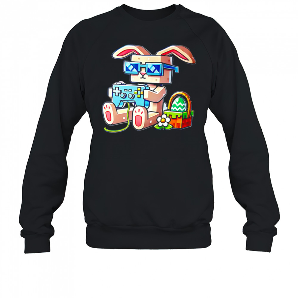 Pixel Gamer Bunny Easter Gaming shirt Sweatshirt