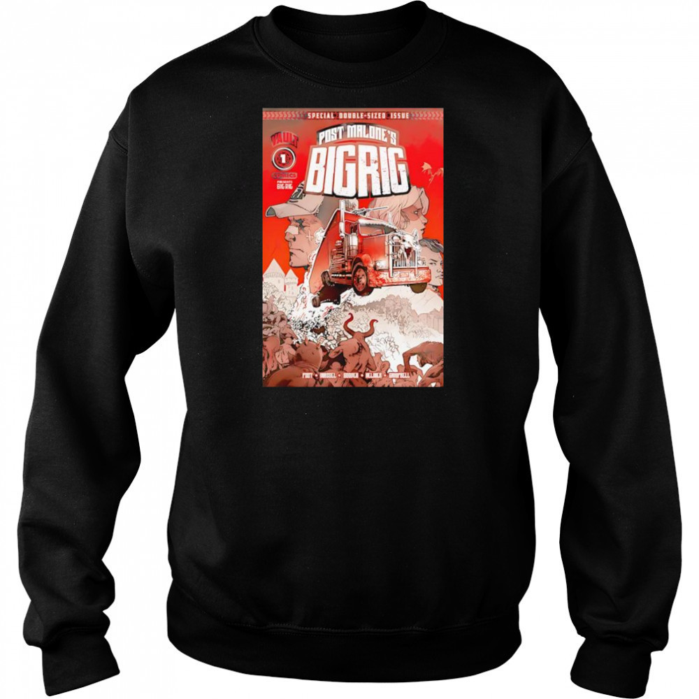 Post Malone Big Rig Tour 2025 container shirt Hoodie