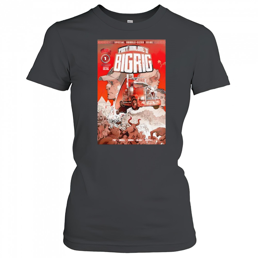 Post Malone Big Rig Tour 2025 container shirt Women's T-shirt