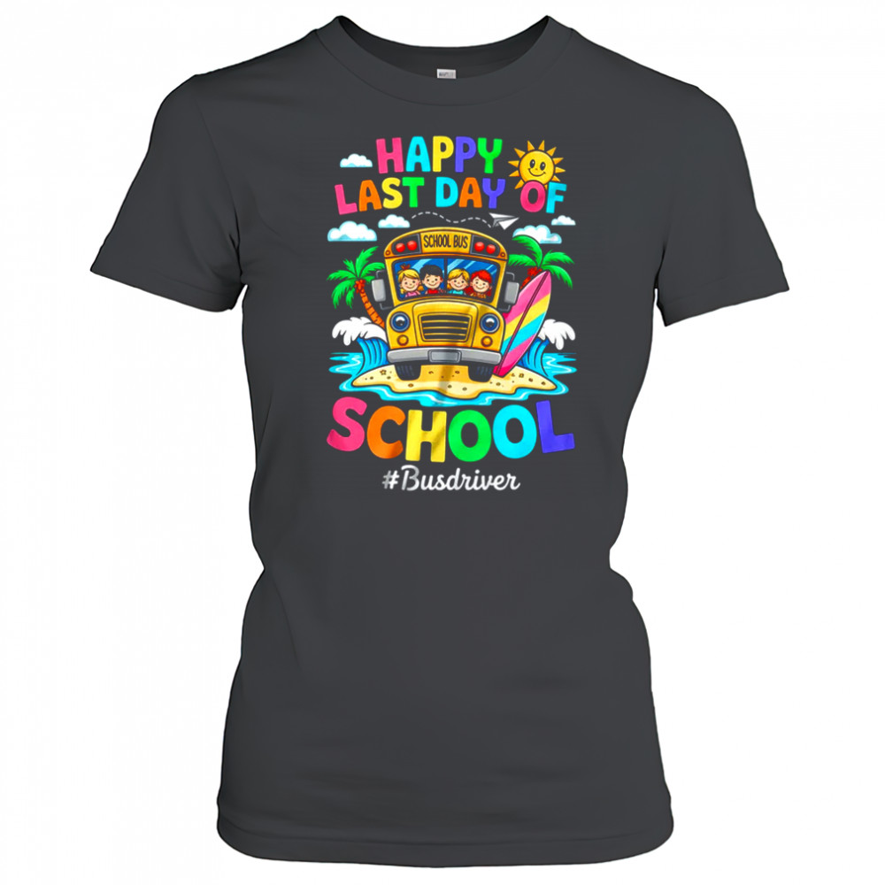 Retro Last Day Of School End Of School Bus Driver We Out shirt Women's T-shirt
