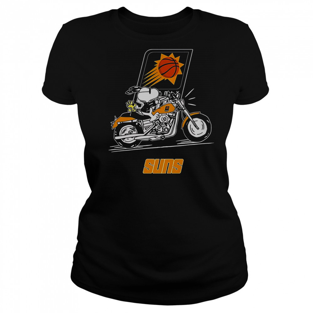 Snoopy And Woodstock Driving Motorbike Phoenix Suns T-Shirt Women's T-shirt
