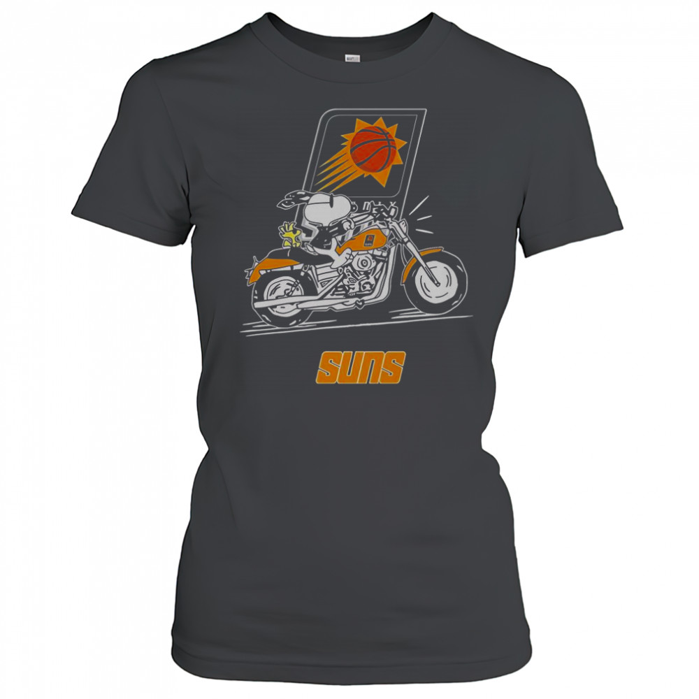 Snoopy And Woodstock Driving Motorbike Phoenix Suns T-Shirt Women's T-shirt