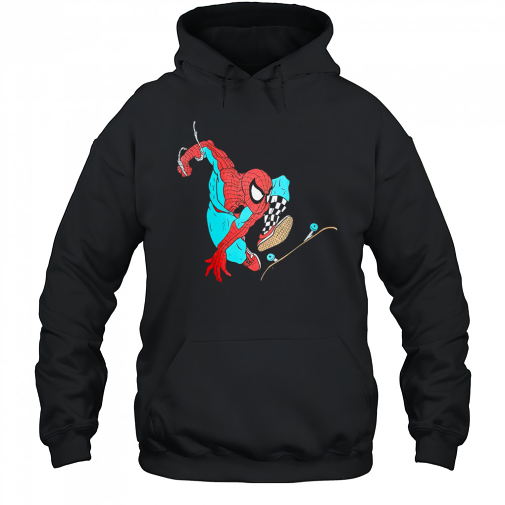 Spider-Man roller skating shirt Hoodie