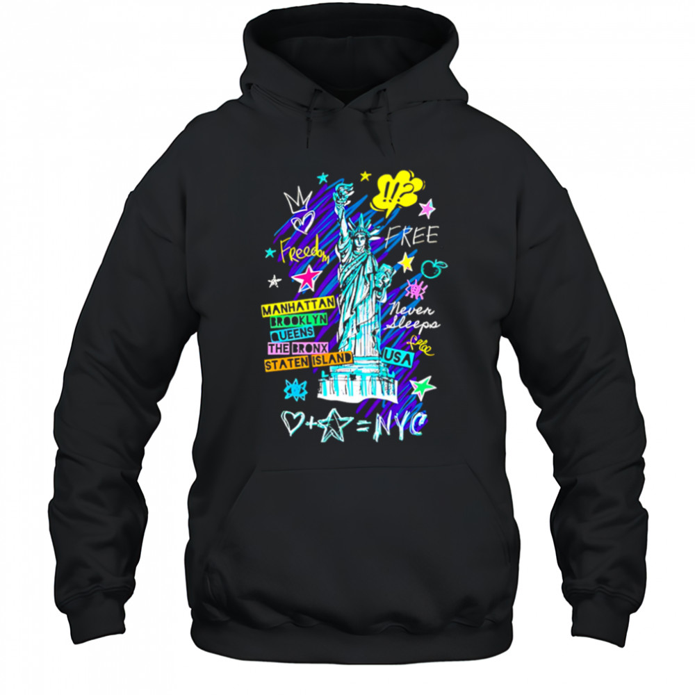 Statue of liberty cities of new york shirt Hoodie