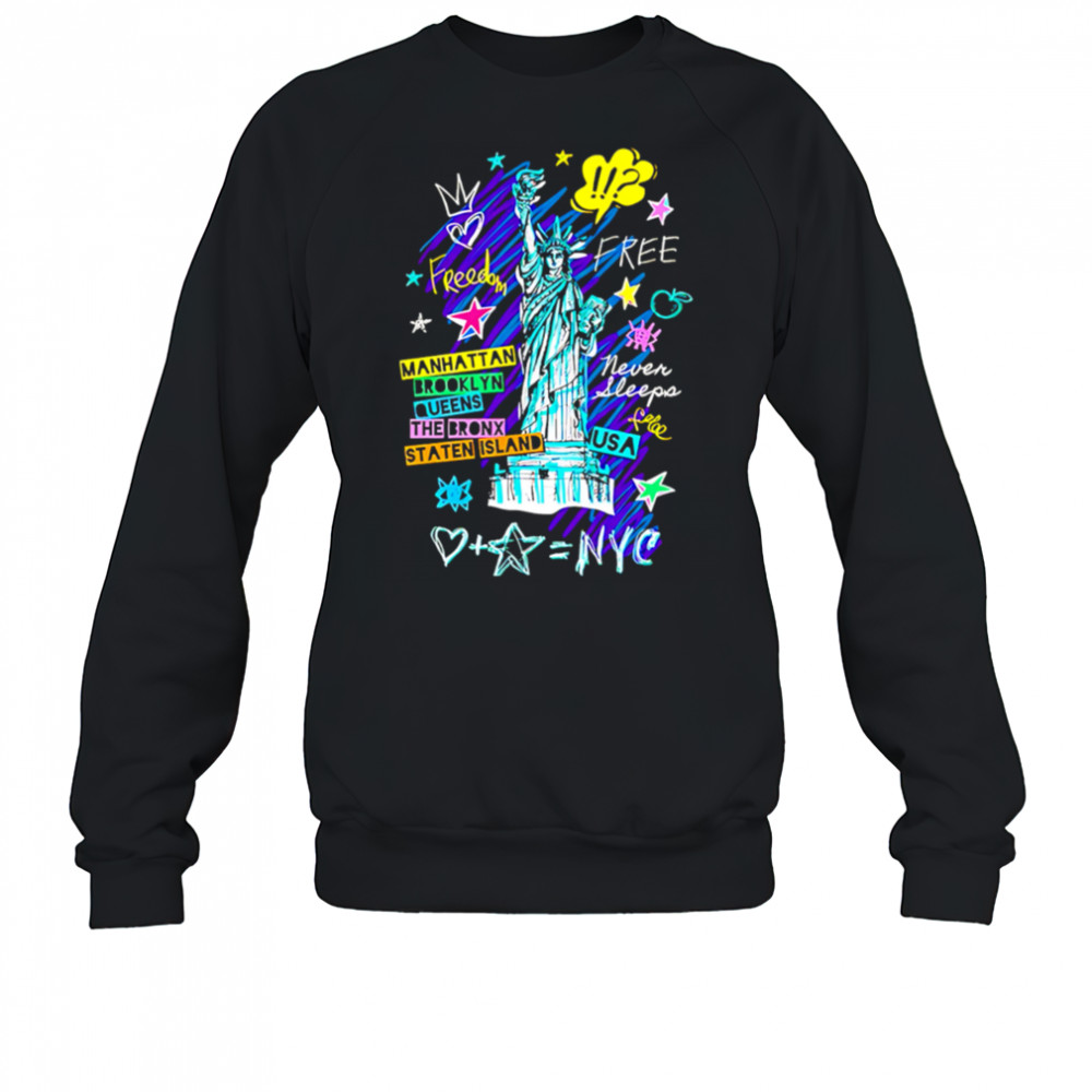 Statue of liberty cities of new york shirt Sweatshirt