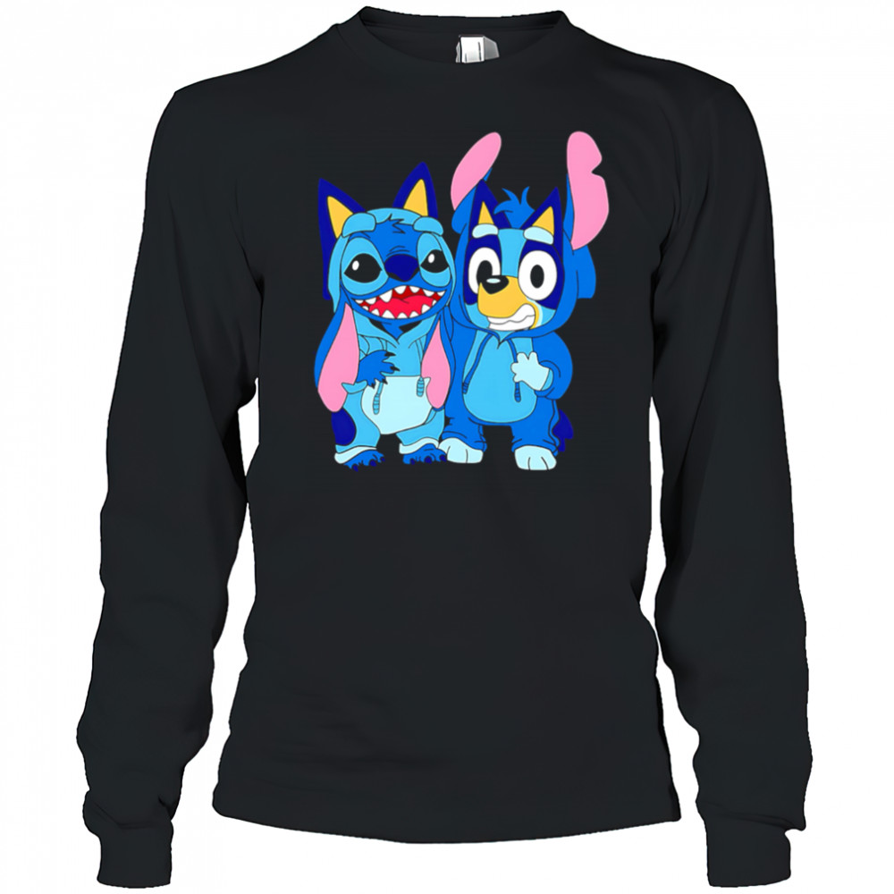 Stitch And Bluey Svg Stitch Disney shirt Long Sleeved
