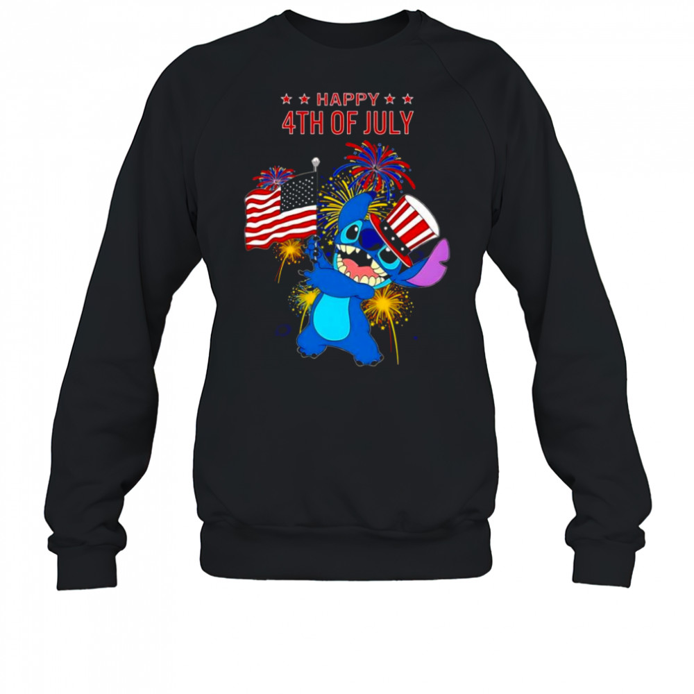 Stitch Happy 4th of July shirt Sweatshirt