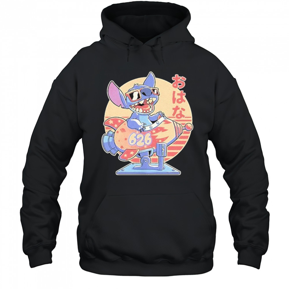 Stitch On A Coin Operated Ride Extraterrestrial Animal Spaceship Shirt Hoodie