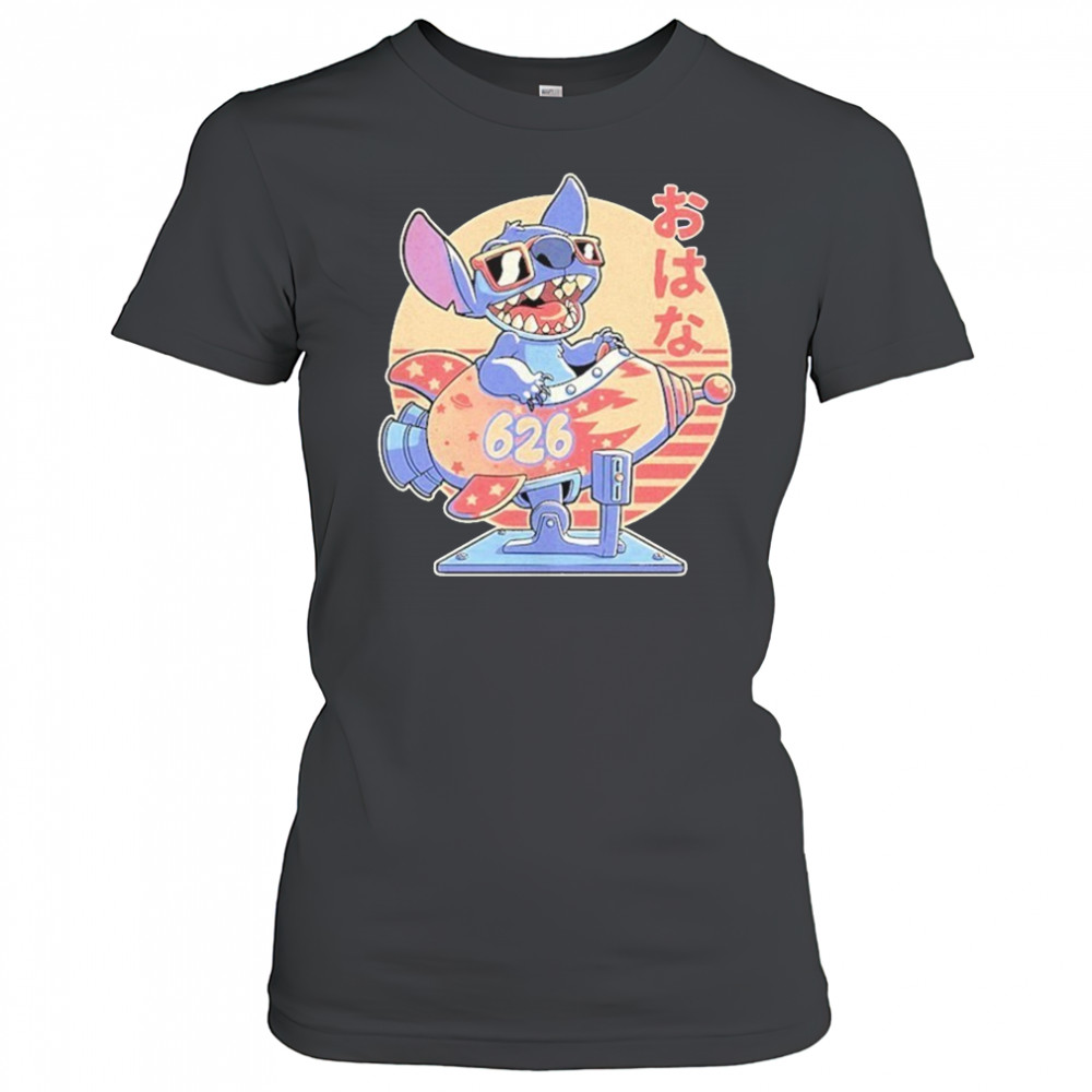 Stitch On A Coin Operated Ride Extraterrestrial Animal Spaceship Shirt Women's T-shirt