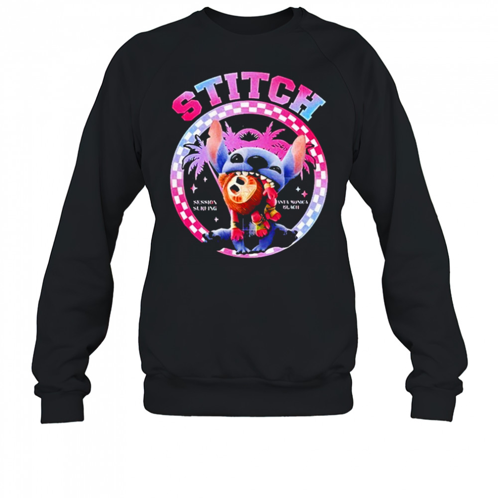 Stitch Santa Monica Beach Surfing Session Shirt Sweatshirt