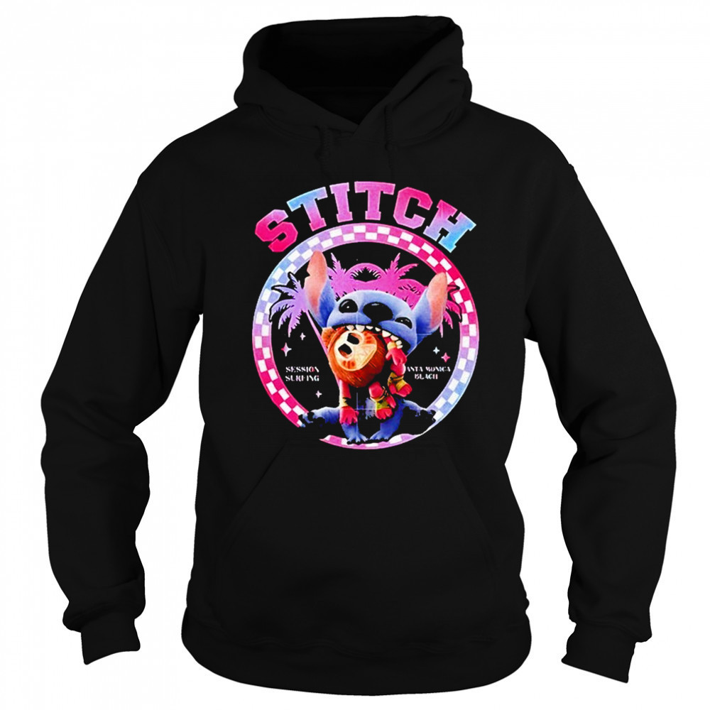 Stitch Santa Monica Beach Surfing Session Shirt Sweatshirt