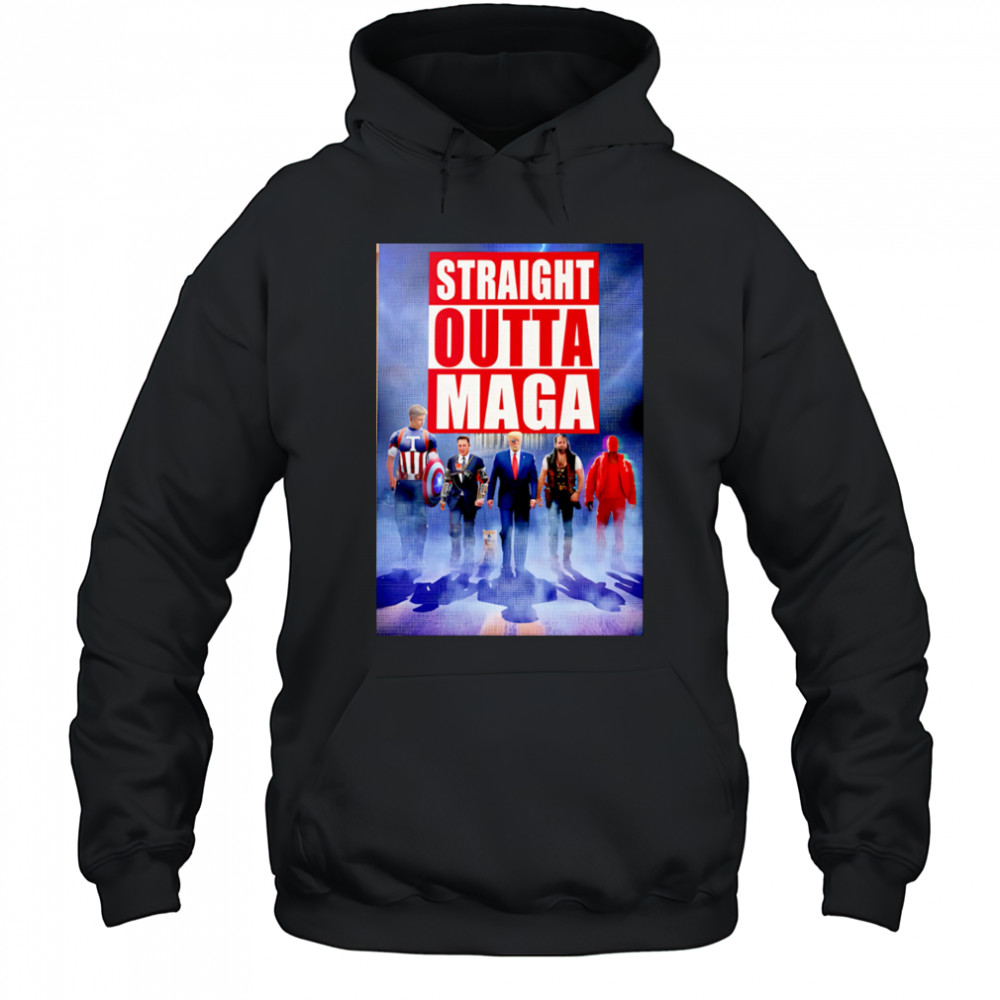 Straight Outta MAGA shirt Hoodie