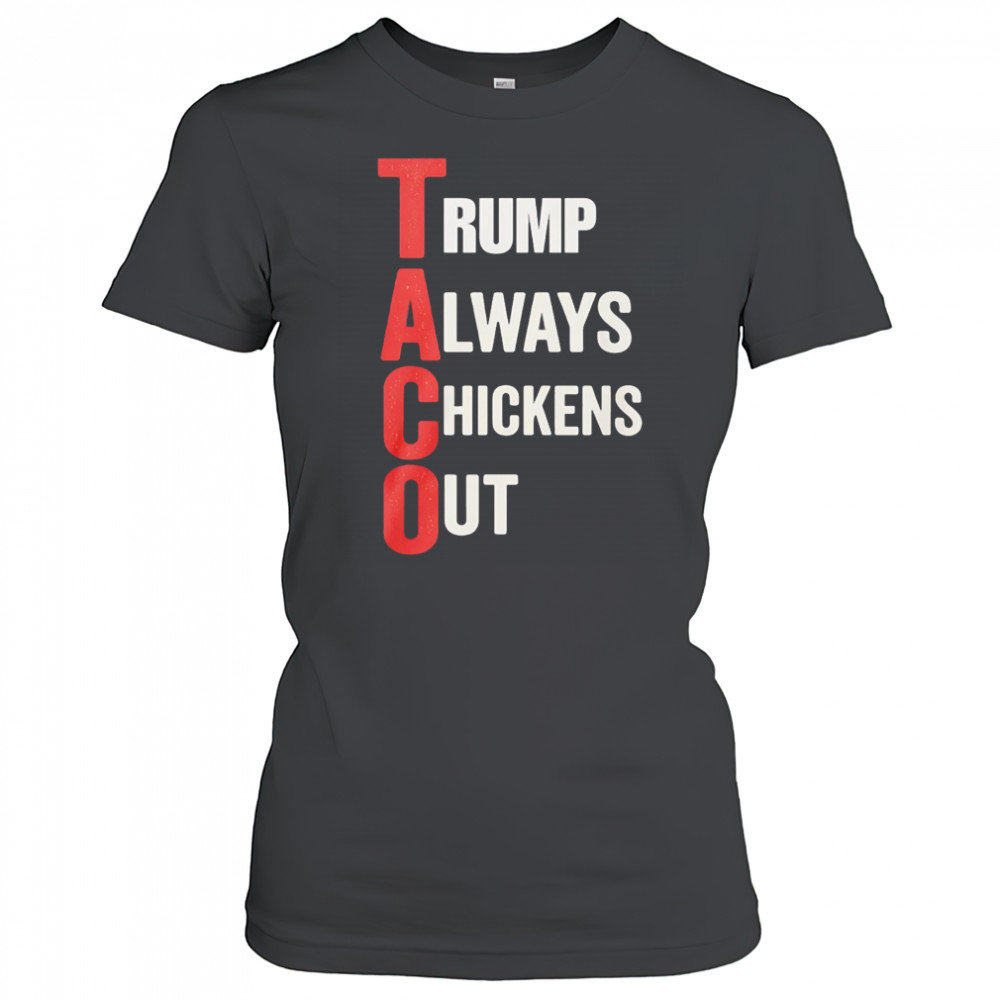 Taco Trump Always Chickens Out shirt Women's T-shirt
