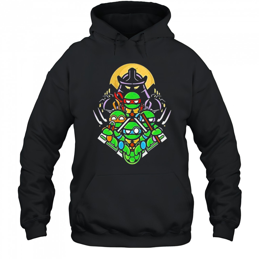 Teenage Mutant Ninja Turtles And Shredder Go Ninja Shirt Hoodie