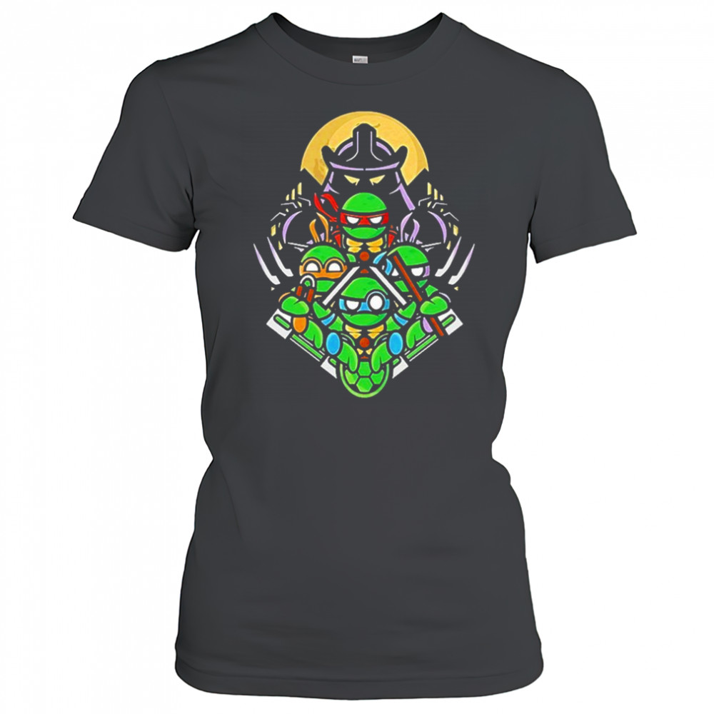 Teenage Mutant Ninja Turtles And Shredder Go Ninja Shirt Women's T-shirt