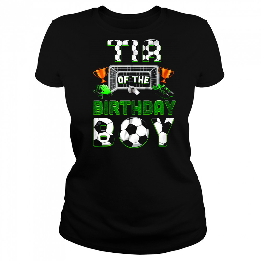Tia Of The Birthday Boy Soccer Family Matching Party shirt Women's T-shirt