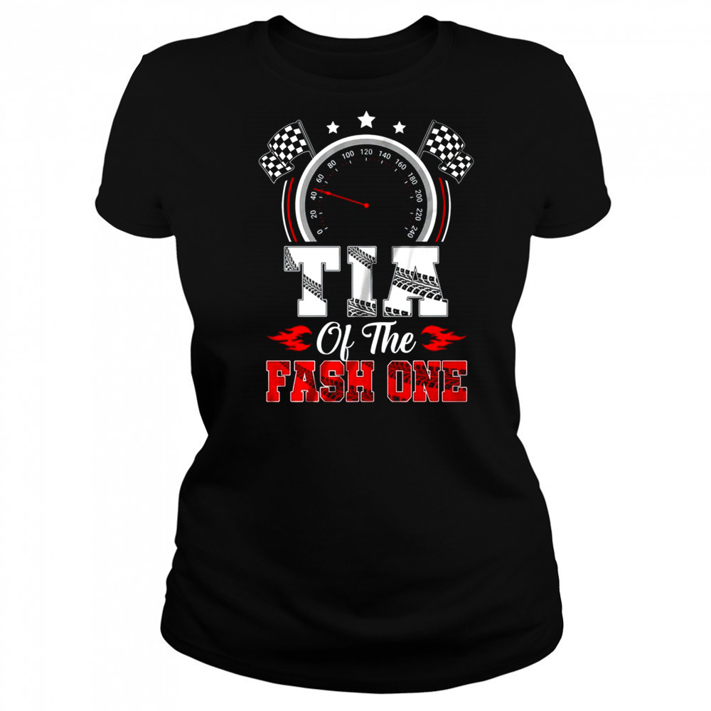 Tia Of The Fast One 1st Birthday Racing Car Family shirt Women's T-shirt