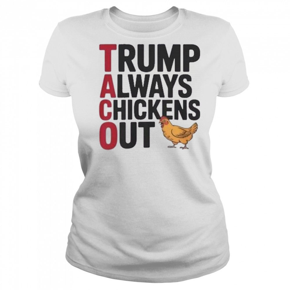 Trending Taco Trump Always Chickens Out Shirt Women's T-shirt