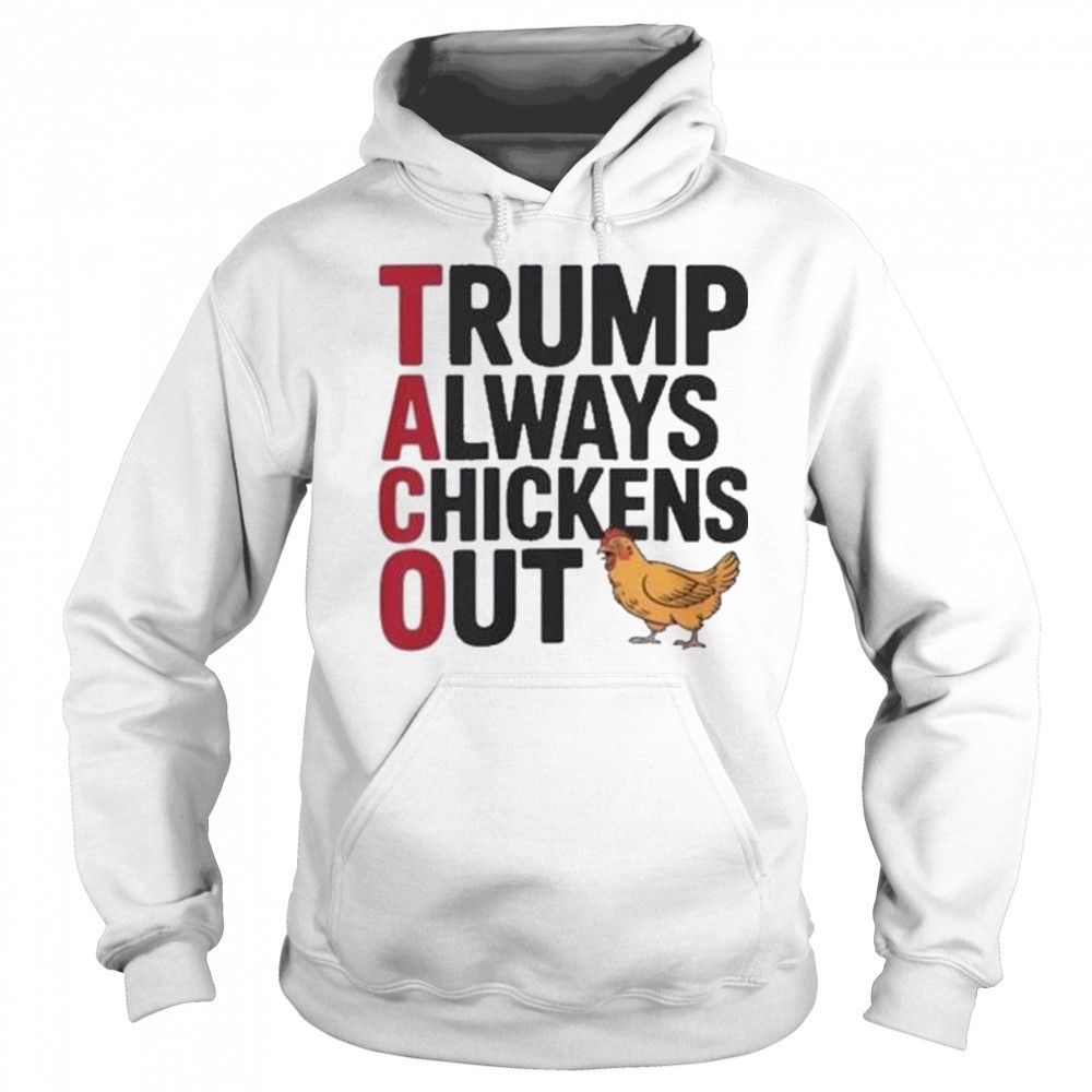Trending Taco Trump Always Chickens Out Shirt Sweatshirt