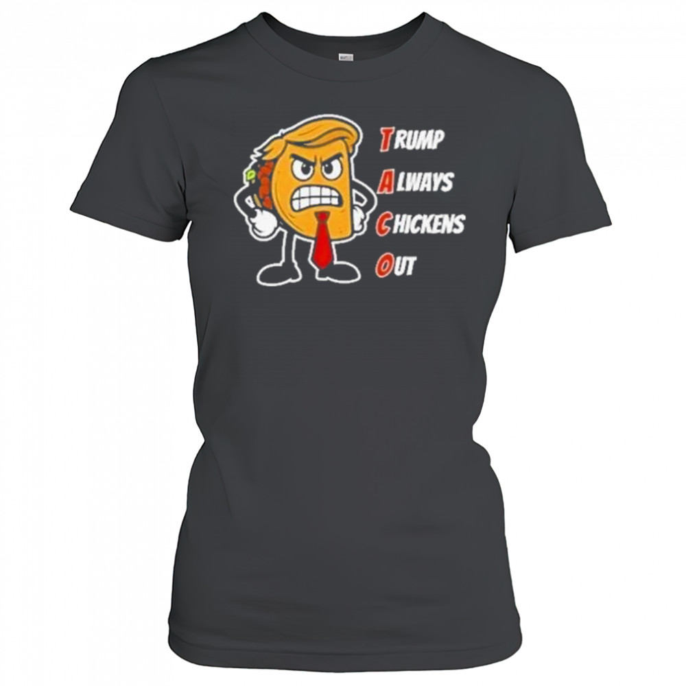 Trump Always Chickens Out Taco Shirt Funny Angry Taco Trump Shirt Women's T-shirt