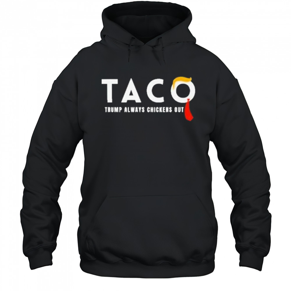 Trump Taco Trade Shirt Funny Tariffs And Trade Humor Tee Trump Always Chickens Out Shirt Hoodie