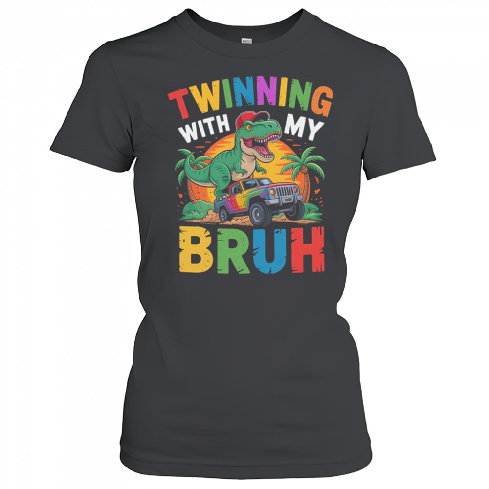 Twinning With My Bestie Kids Boys Funny Twin Day Spirit Week shirt Women's T-shirt