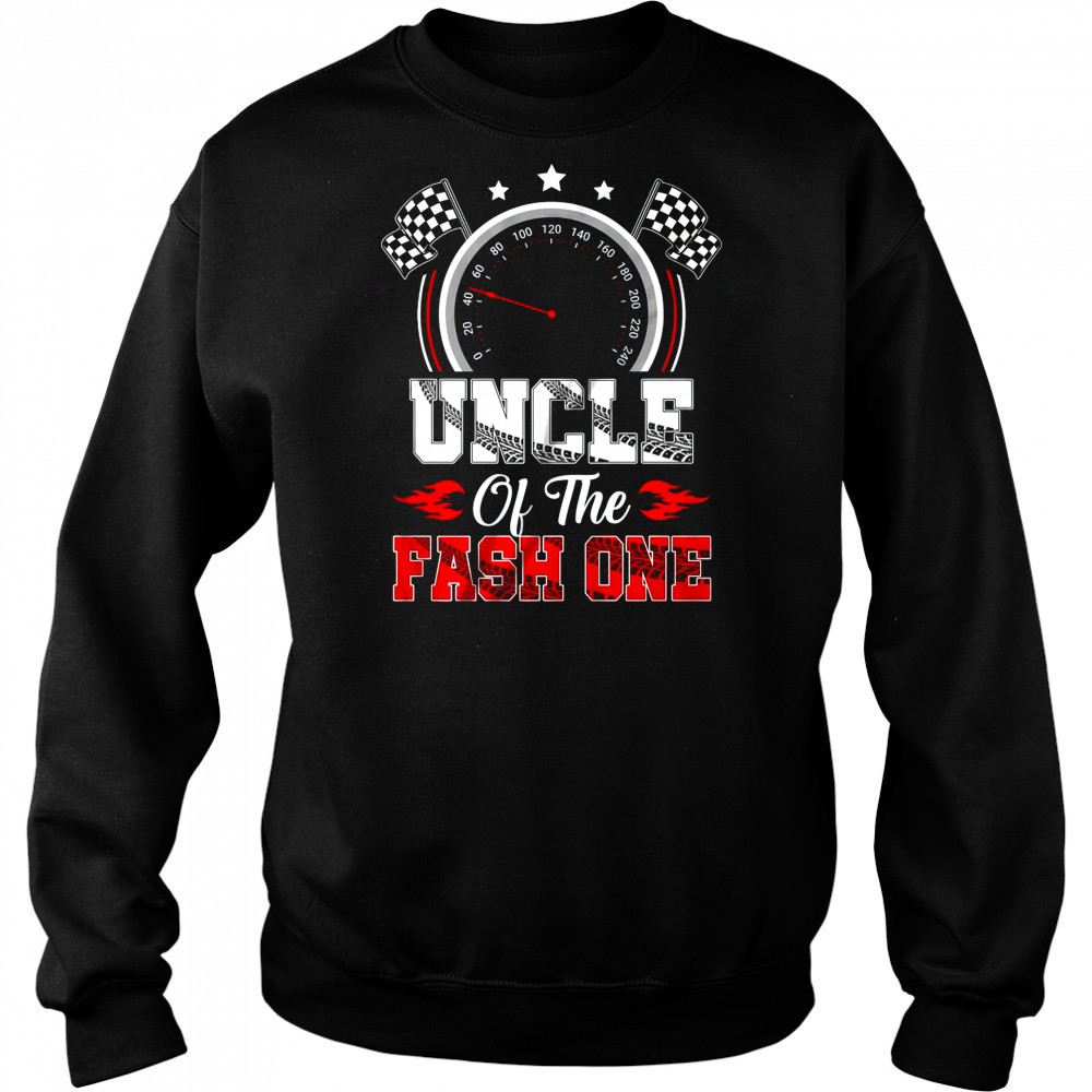 Uncle Of The Fast One 1st Birthday Racing Car Family shirt Hoodie