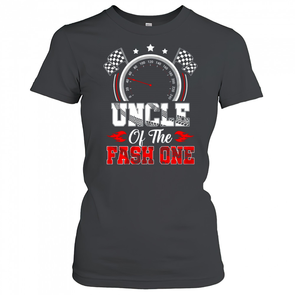 Uncle Of The Fast One 1st Birthday Racing Car Family shirt Women's T-shirt
