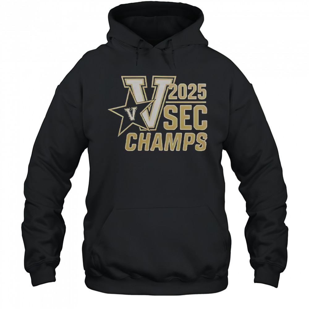 Vanderbilt Baseball 2025 SEC Champions T-Shirt Hoodie