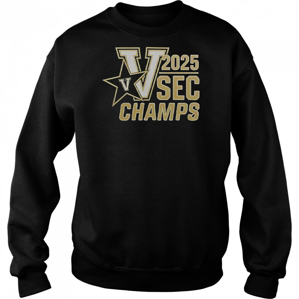 Vanderbilt Baseball 2025 SEC Champions T-Shirt Hoodie