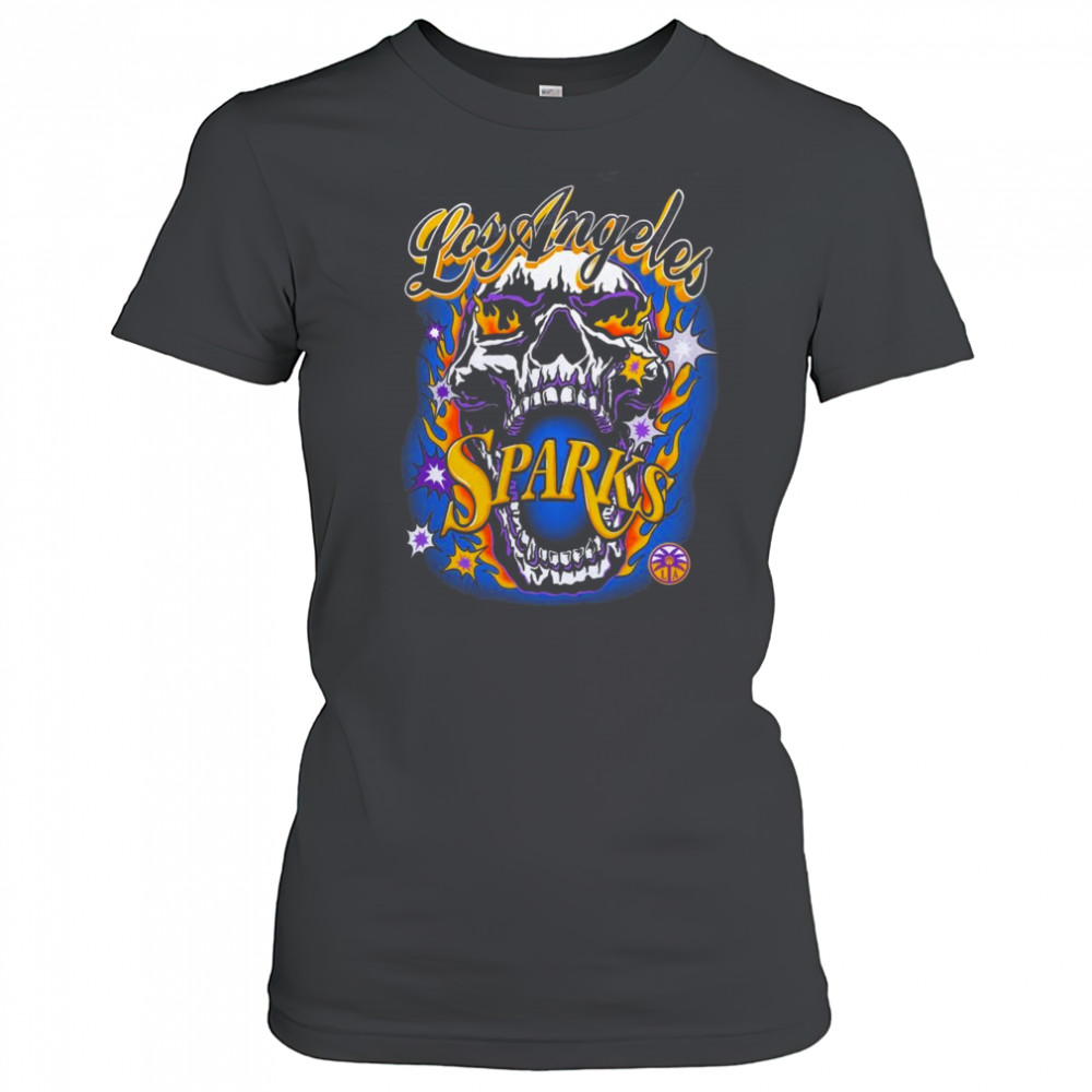 Warren Lotas Los Angeles Sparks Skull Shirt Women's T-shirt
