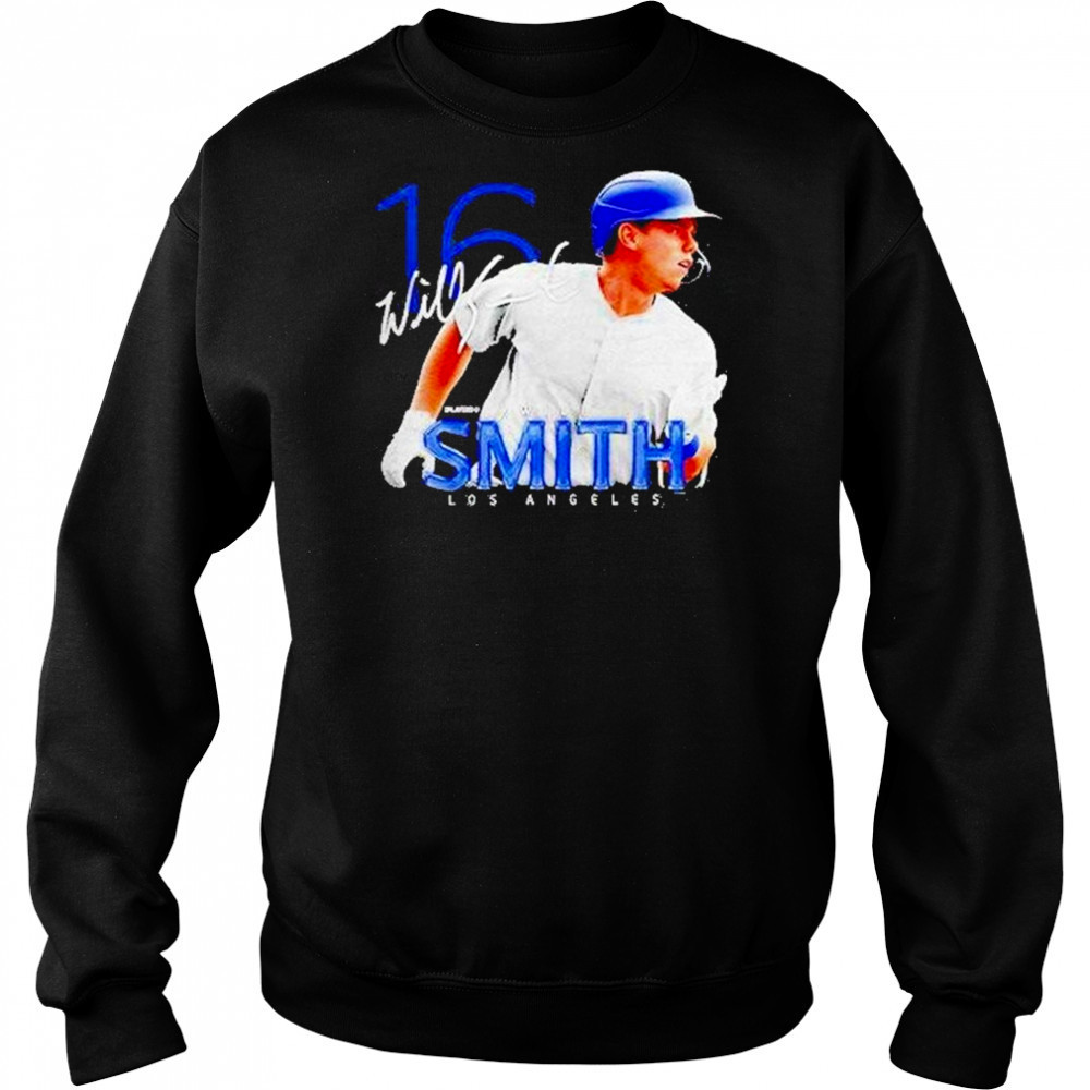 Will Smith 16 Los Angeles Dodgers Signature Shirt Hoodie
