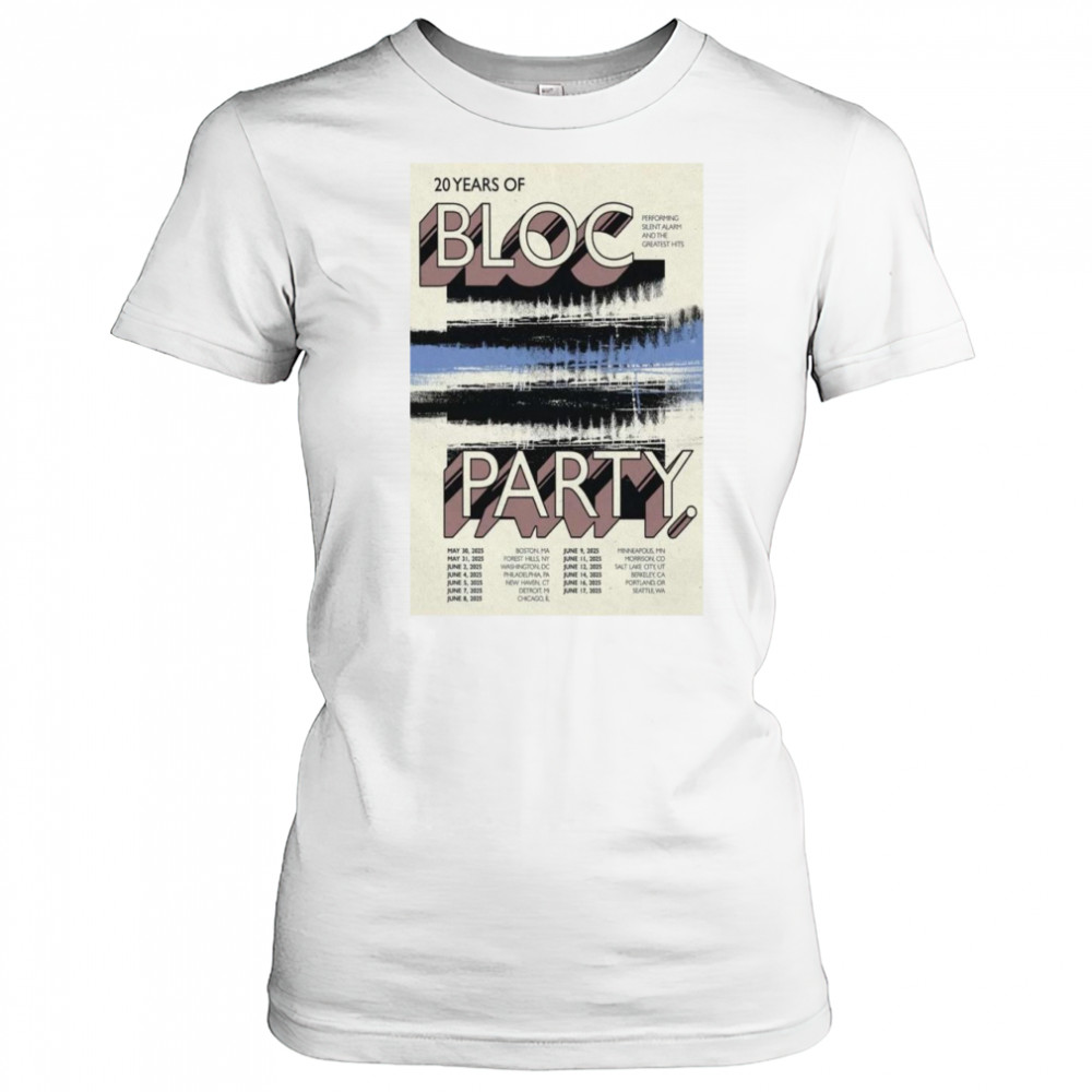Bloc Party Poster Tour May & June 2025 Shirt Women's T-shirt